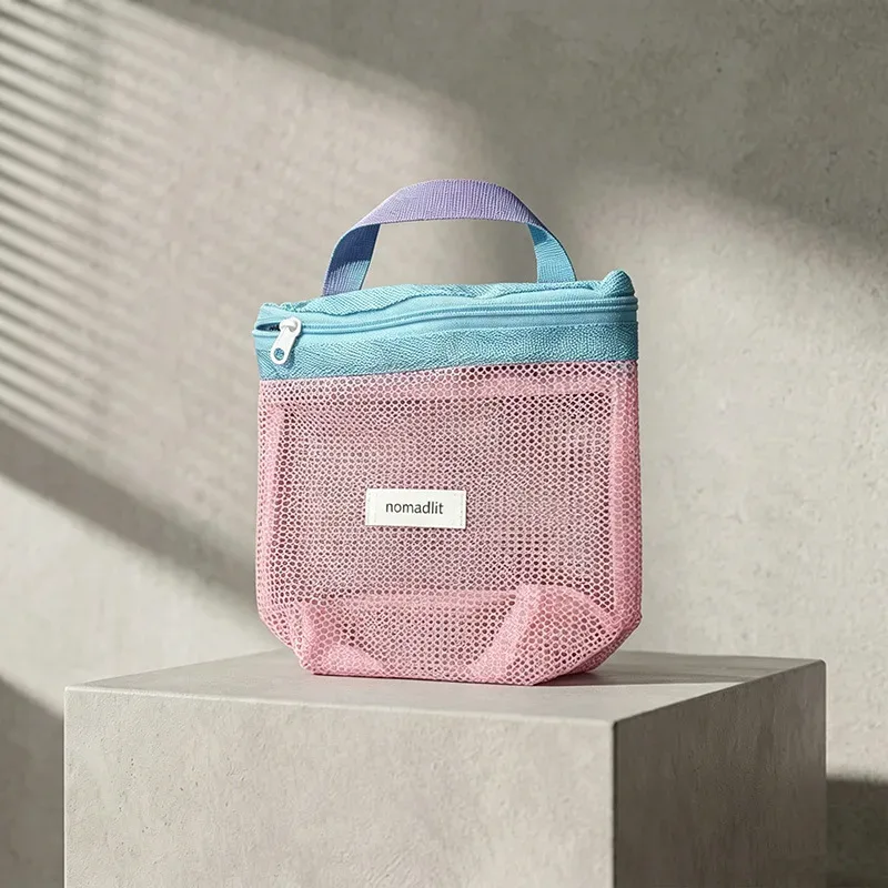 sac de toilette portable, sac cosmétique de voyage et de natation, sac à main pour voyage d'affaires, sac de bain en maille imperméable, sac de sport et de plage, sac de rangement