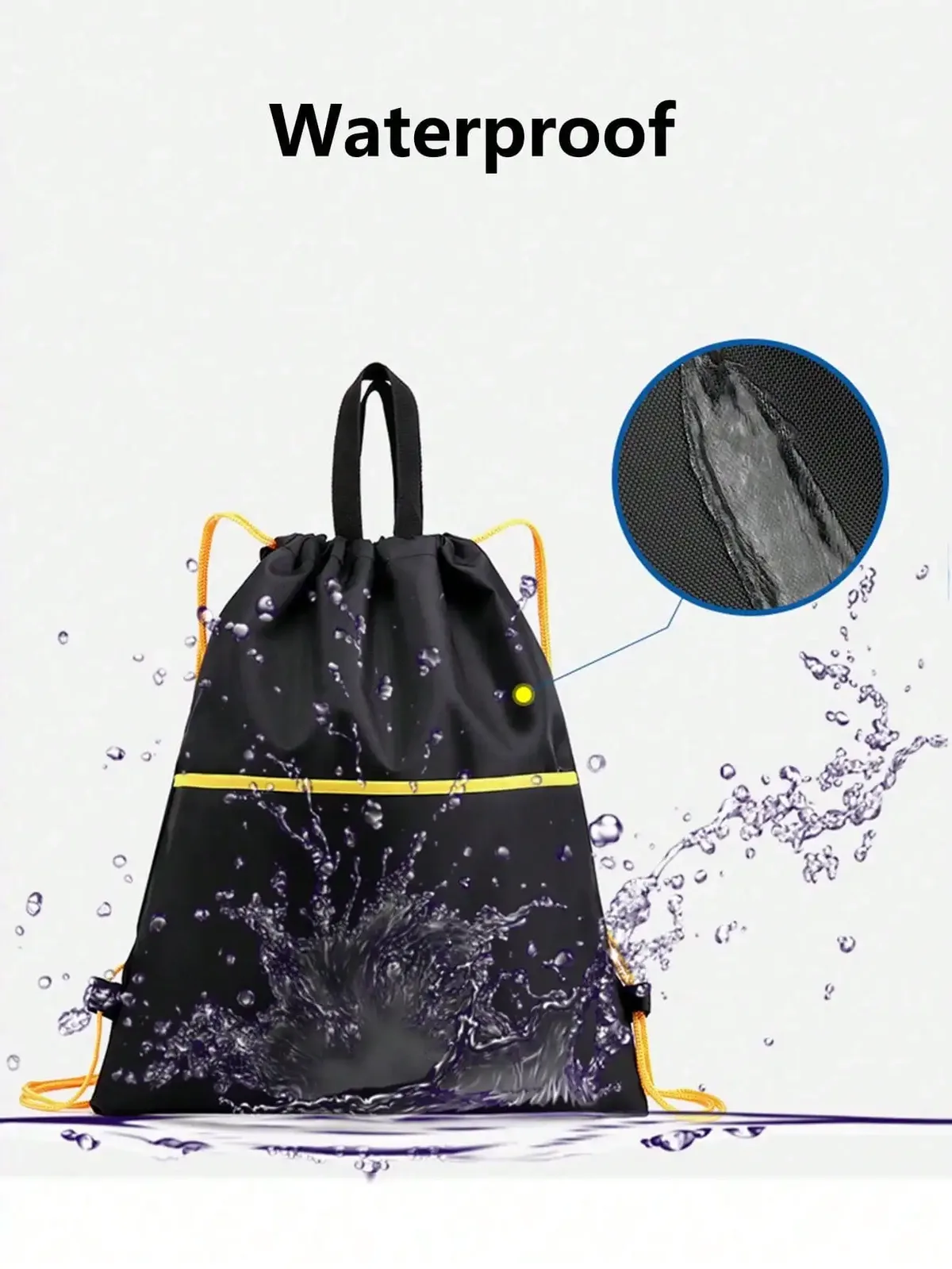 sac à dos à cordon de serrage tendance, sac de rangement pour vêtements de voyage pour hommes et femmes, adapté à un usage quotidien