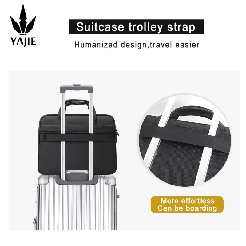 sac d'affaires en toile pour hommes, étui à bombes de grande capacité, 14 pouces, 15.6 pouces, 17 pouces, 19 sacs pour ordinateur portable, sacs initiés, sacs à main messenger
