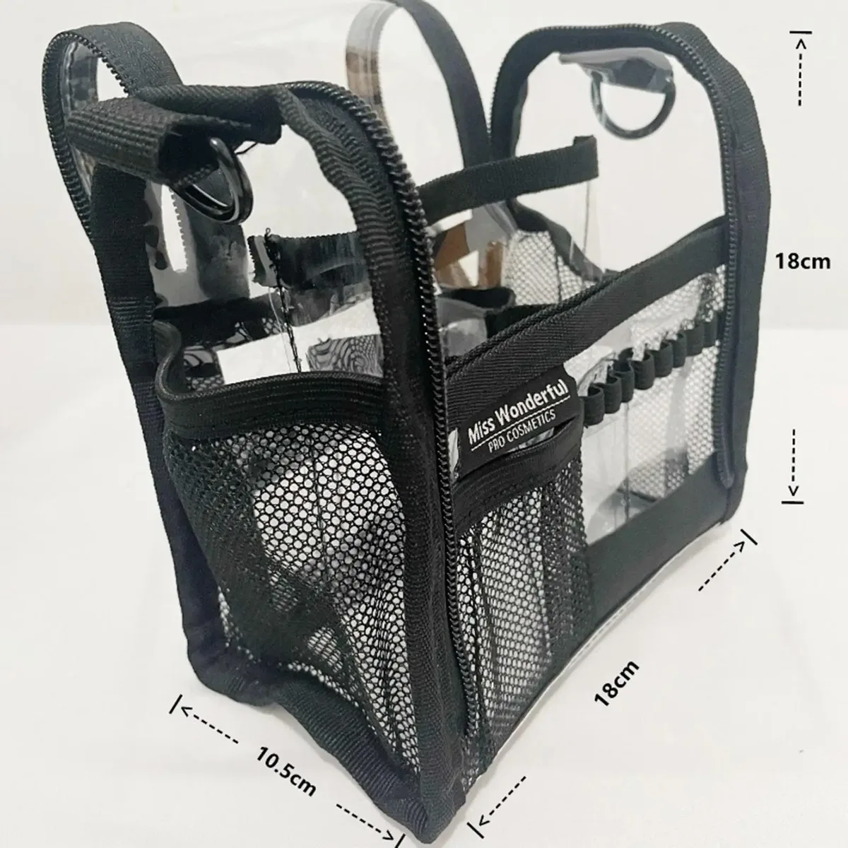 sac de maquilleurs, sac à cosmétiques portable, organisateur avec fermeture éclair, trousse de toilette transparente pour voyage, camping en plein air, salle de bain, maison