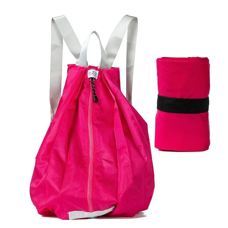 sac à dos pliable simple de grande capacité, pour voyages en plein air, pique-niques, camping, portable, épais, imperméable, sac à dos de sport pliable