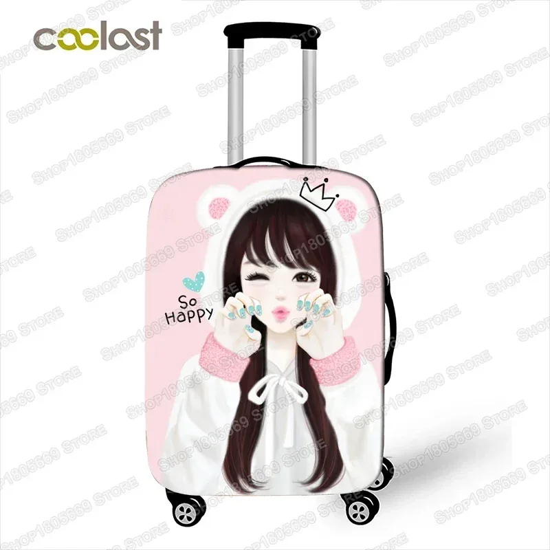 juste de bagage imprimée dessin animé pour filles, super spinal, accessoires de voyage, valise trolley, housses de protection de bagages, housse de valise anti-poussière