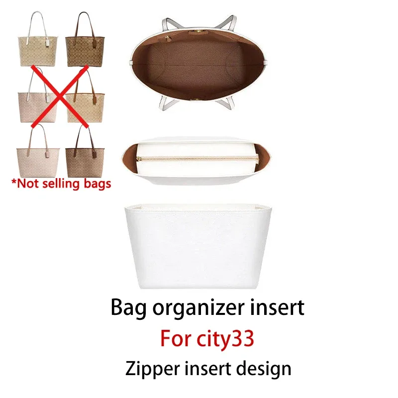support de forme pour sac fourre-tout signature city33, sac de rangement étanche avec fermeture éclair et compartiment pour gobelet, pour une organisation soignée et un rangement tridimensionnel
