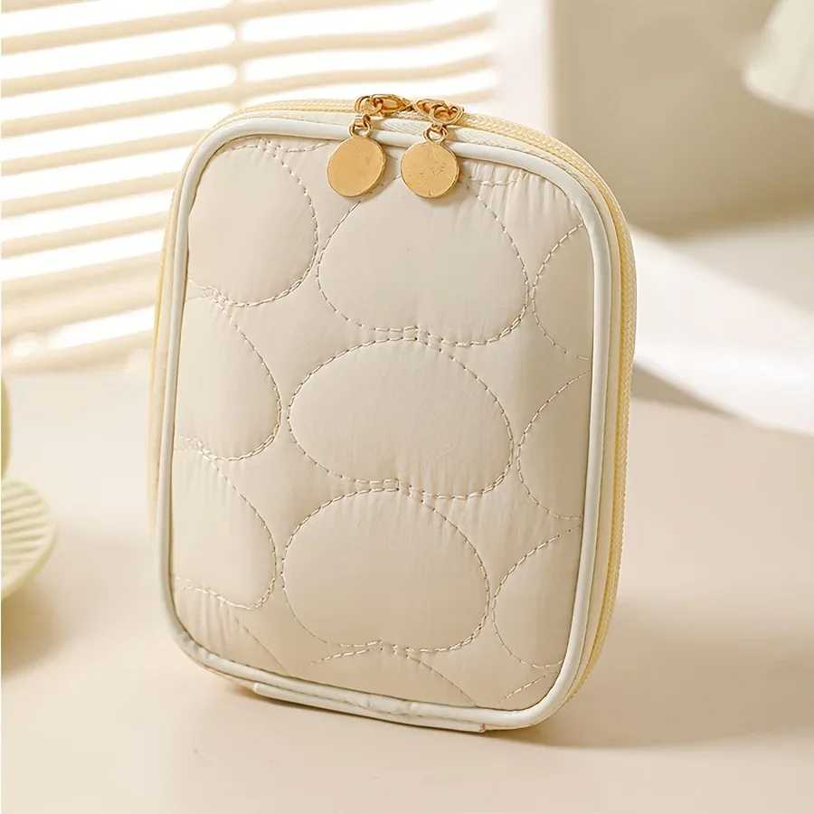 pochette de maquillage portable pour toques, mini sac de rangement de cosmétiques pour rouge à lèvres, organisateur multifonctionnel de grande capacité, trousse de toilette