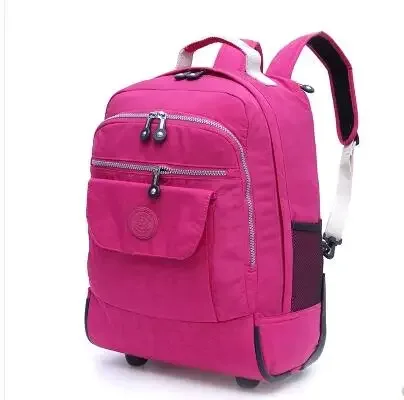 sacs à dos à roulettes pour ordinateur portable, sac à dos à roulettes de voyage étanche, grande capacité, sacs à roulettes pour hommes, bagages, sacs à main, 18 pouces