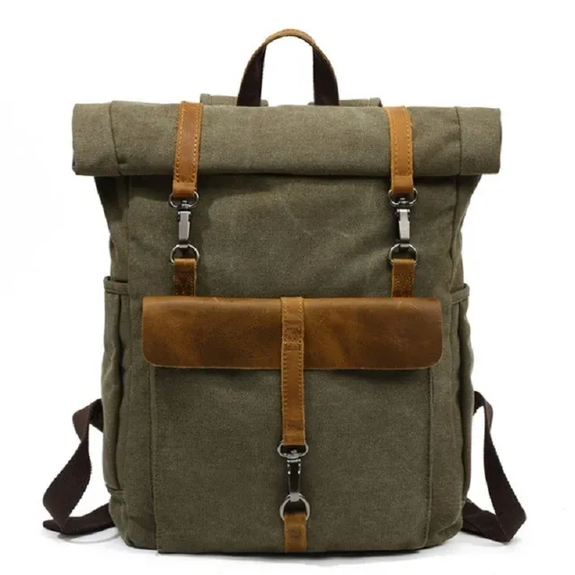 sacs à dos vintage en toile et cuir, sacs à dos de voyage pour ordinateur portable, sacs d'école pour adolescents, sacs à dos pour étudiants, sacs à dos pour ordinateur