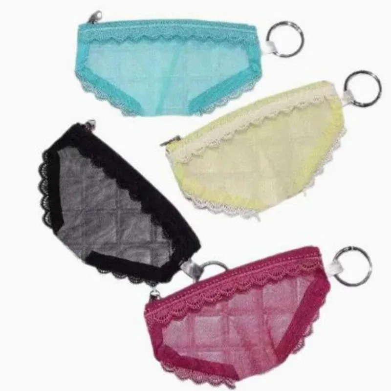 pochette de rangement transparente en maille tendance avec bordure en dentelle, pour cosmétiques, maquillage, bijoux et écouteurs, décorative avec fermeture éclair