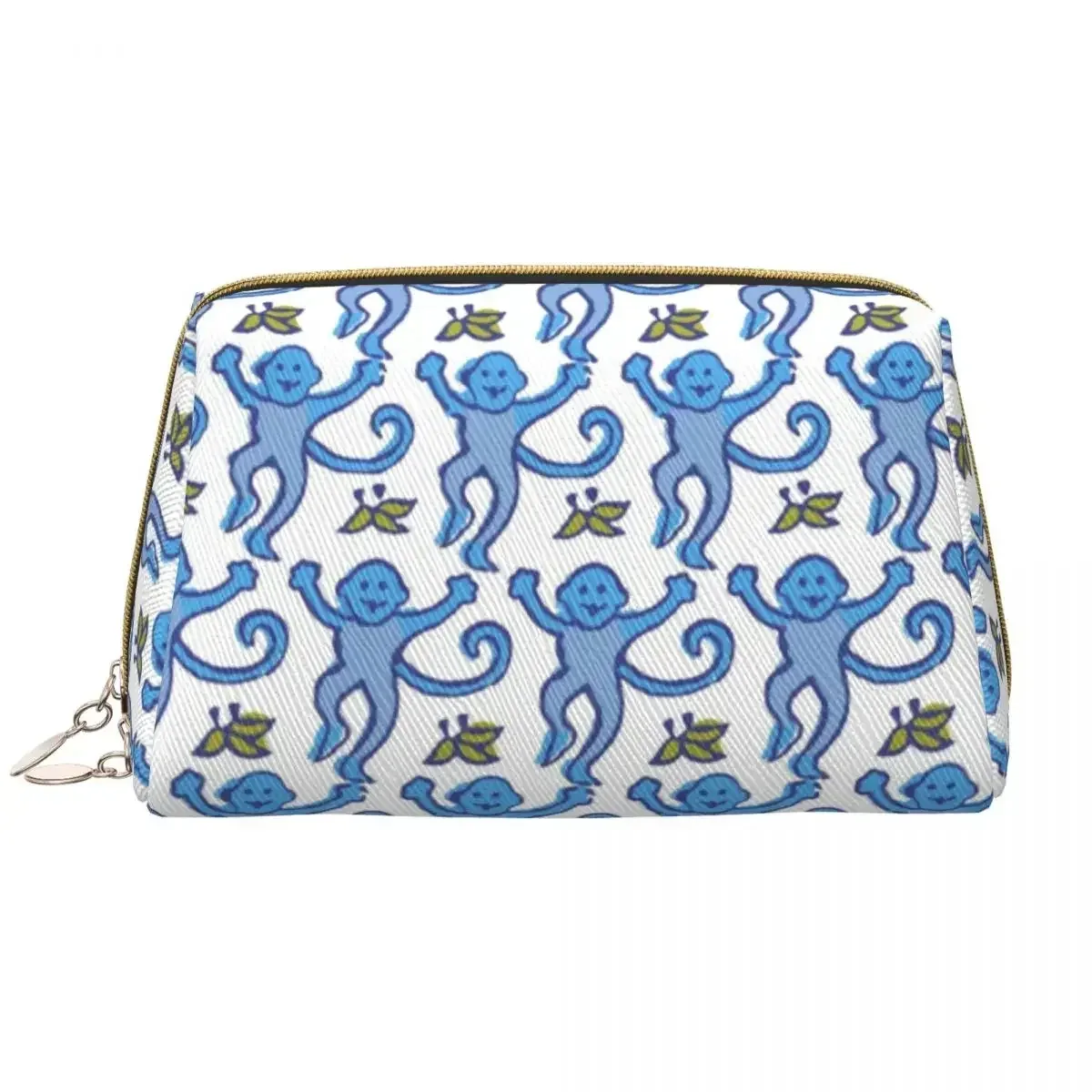 sac à cosmétiques de voyage personnalisé pour femme, rouleau preppy, singes, lapin, trousse de toilette et de maquillage, trousse de rangement de beauté pour dames