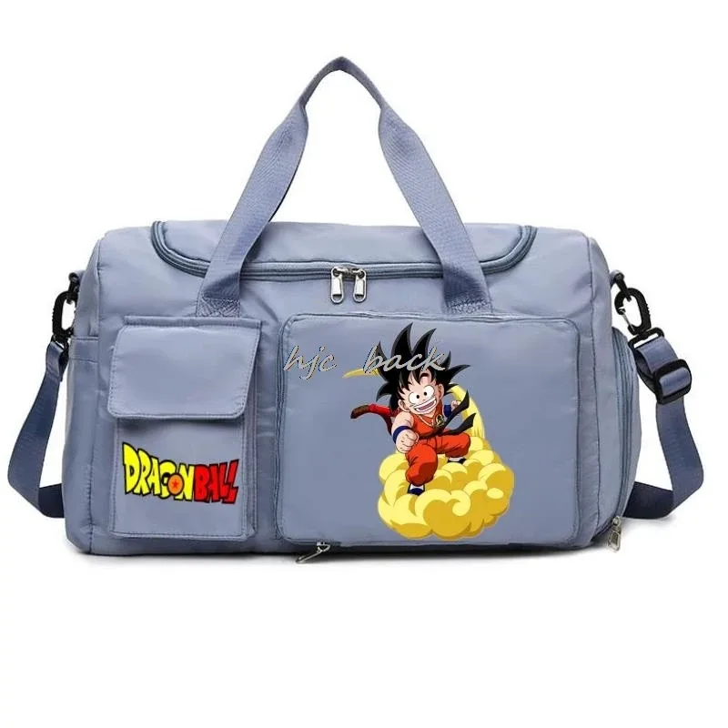 sac de rangement de grande capacité imprimé dragon ball, sac à bandoulière, accessoires de camping, sac de voyage avec séparation sec/humide