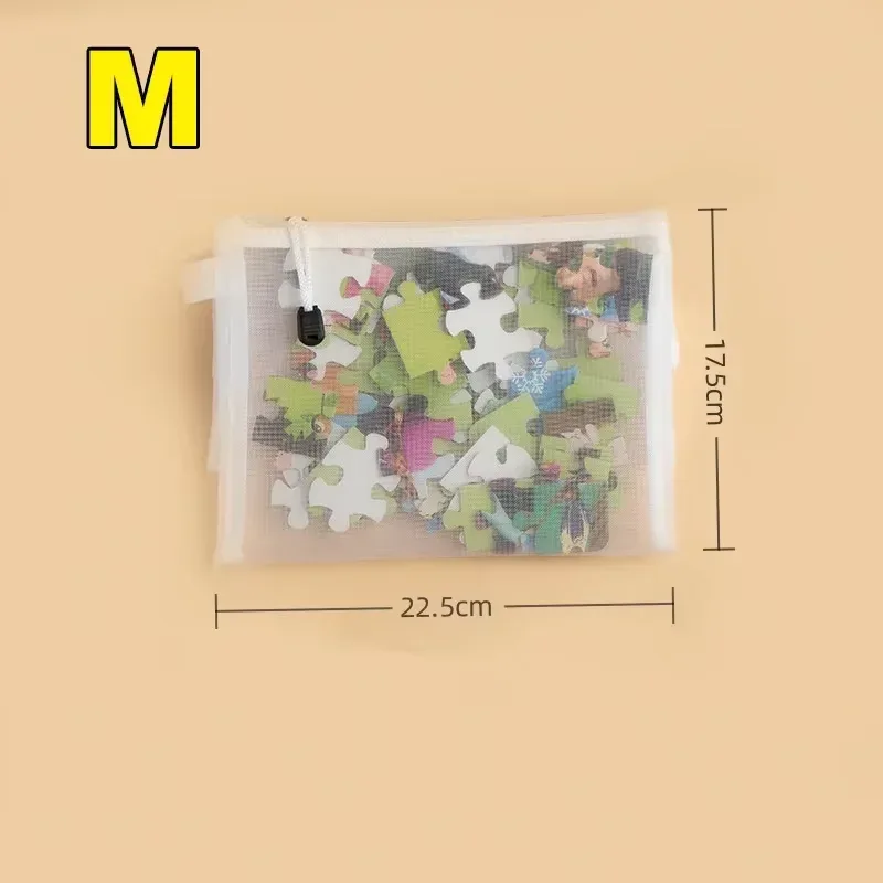 sac de rangement à fermeture éclair en maille, étanche à l'humidité, pour rangement de jouets, outils cosmétiques, 3/5/10 pièces