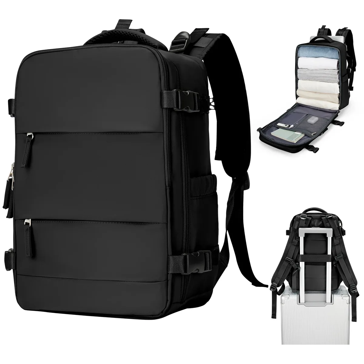sac à dos extérieur multifonction sac à dos de voyage de grande capacité pour femmes hommes, sacs à dos pour ordinateur portable, sac résistant à l'eau ryanair 40x20x25