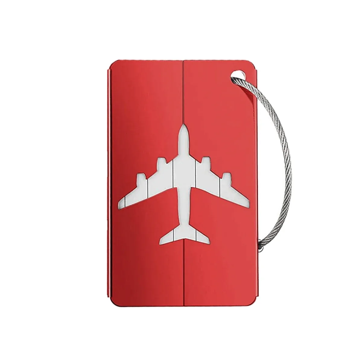 étiquettes de bagage de voyage en alliage d'aluminium, étiquettes de contrôle d'avion d'identification rapide des bagages, étiquettes élégantes réutilisables. a-zmt