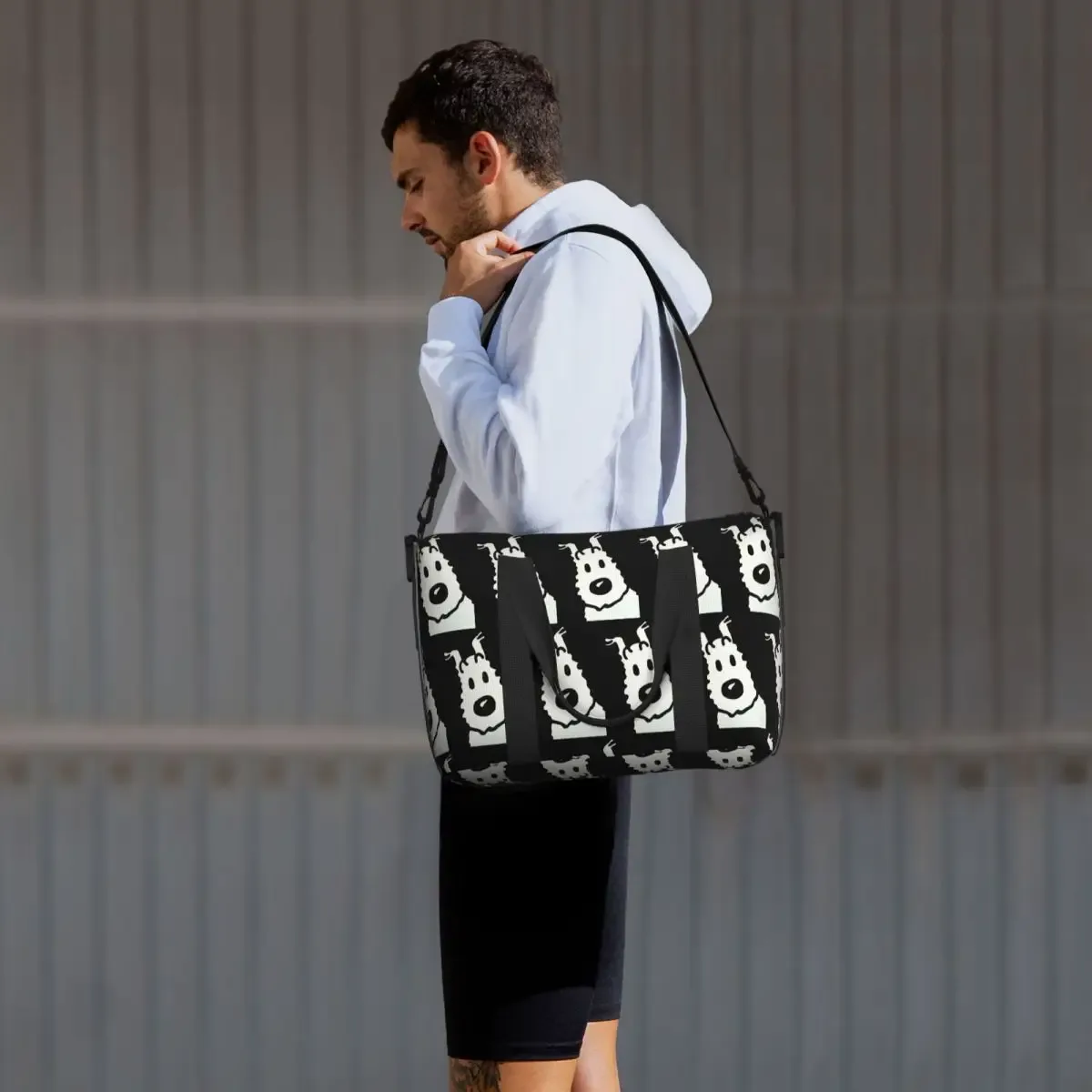 sac de voyage de plage the adventures of t-tintin-s, fourre-tout de grande capacité pour salle de sport, sac à bandoulière de shopping pour femmes