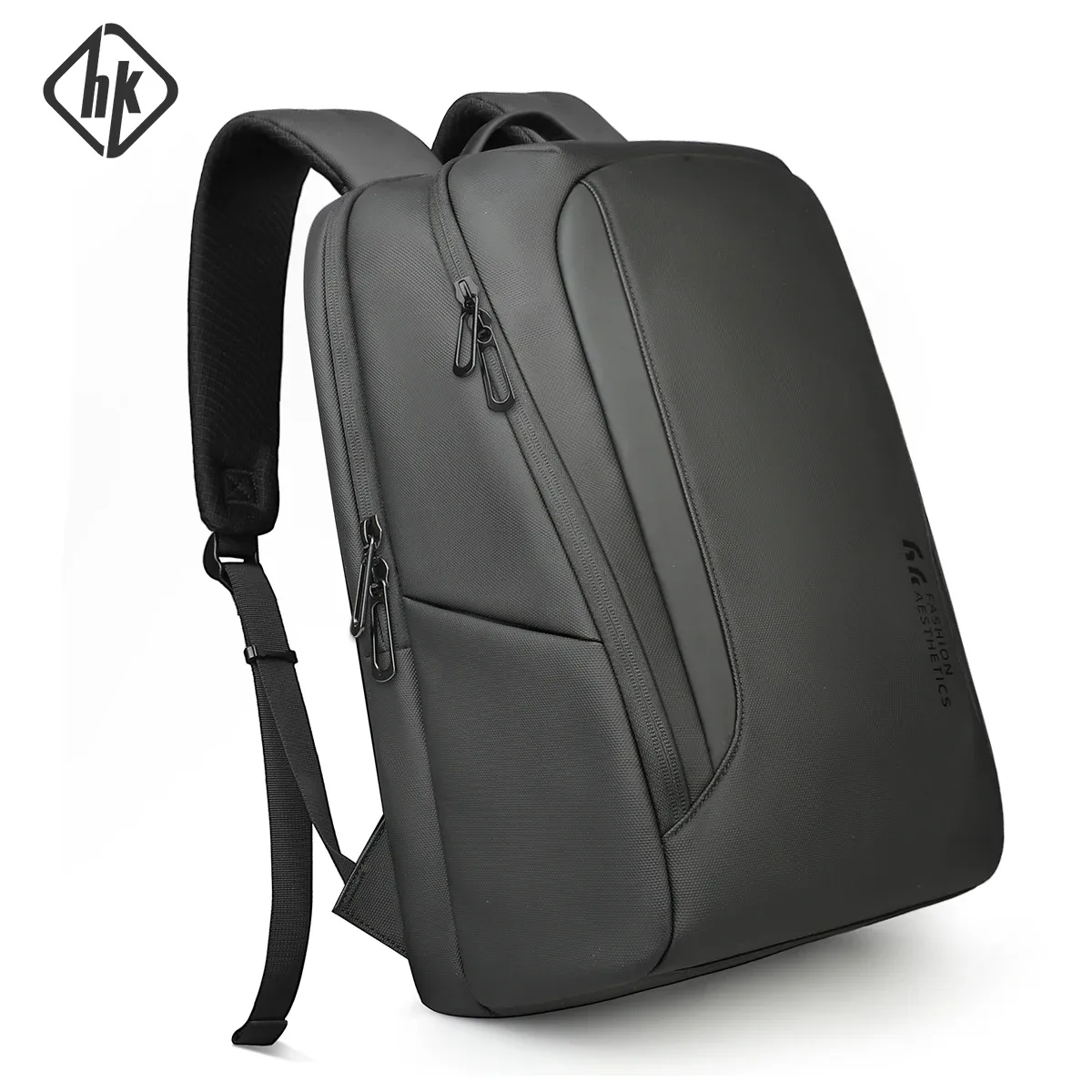 hcankcan-sac à dos de voyage de grande capacité, sac pour ordinateur portable 15.6 ", sac à dos d'affaires étanche, sac à dos scolaire, sac de travail durable