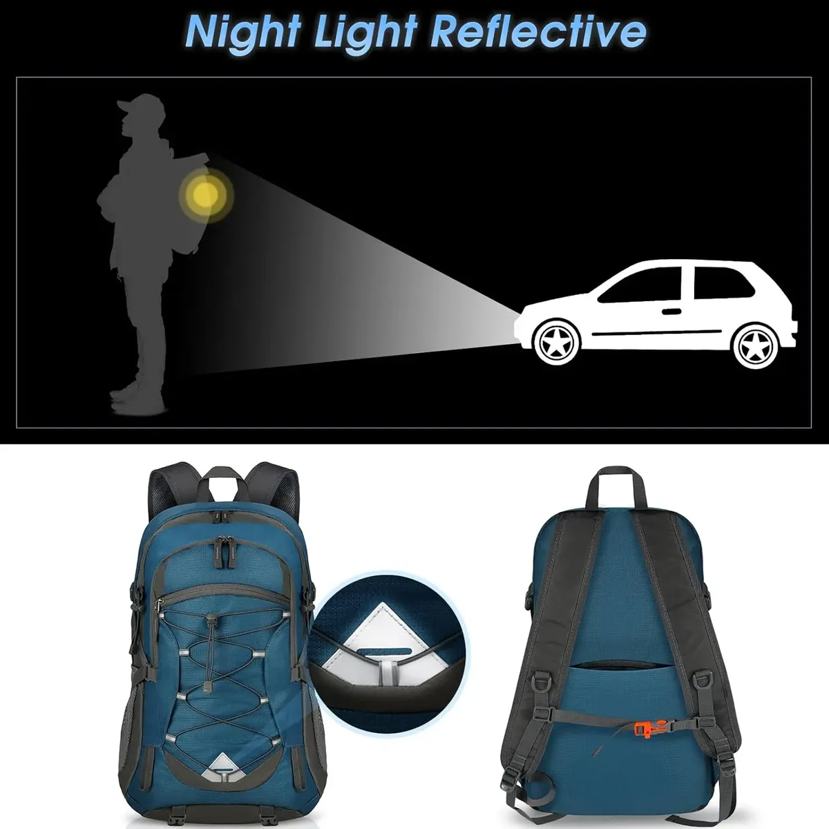 rainsmore sac à dos de randonnée léger 40l sac à dos de camping étanche sac à dos pliable pour femmes et hommes sac à dos de voyage en plein air