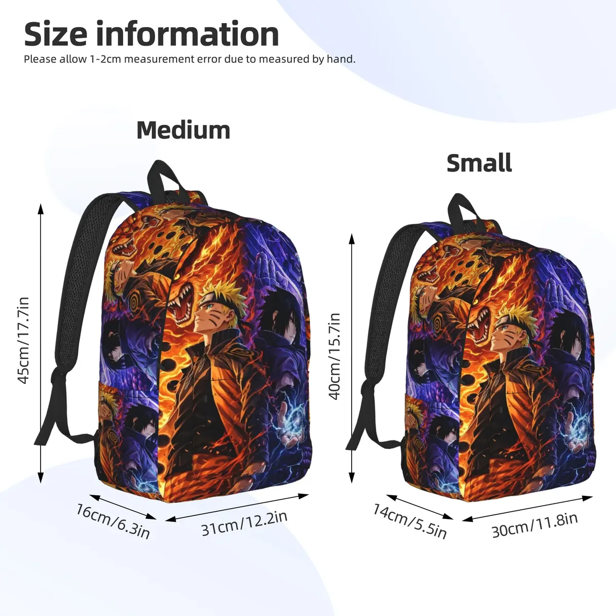 sac à dos de mode naruto anime comic, mochilas, super qualité, pour le travail au bureau, sac à dos robuste à bandoulière