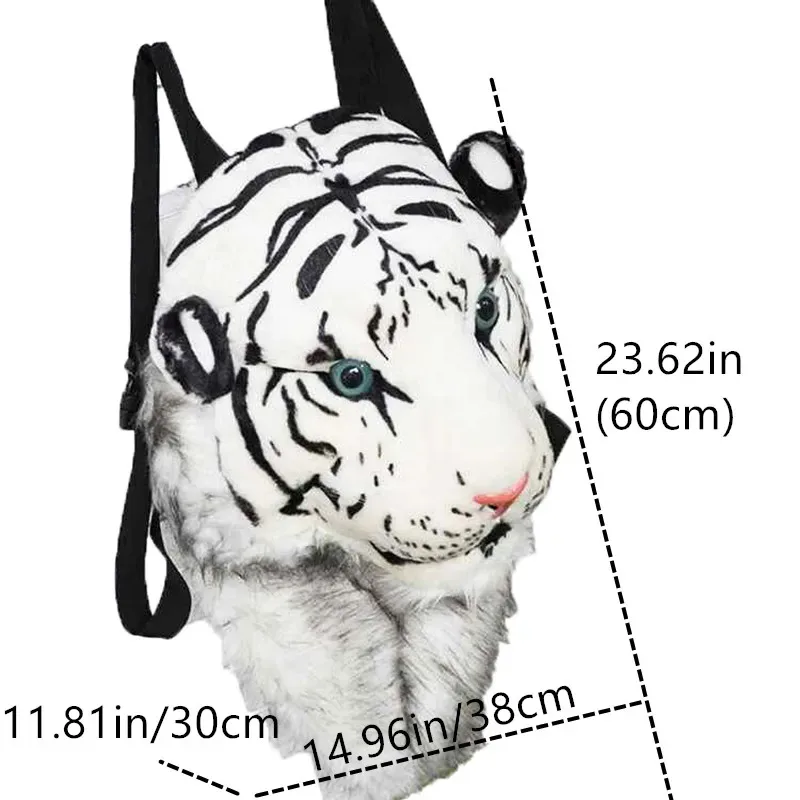 tigre lion sac à dos couple sac à dos 35/60 cm hommes et femmes sacs en peluche fête rassemblement personnalisé créatif tendance conception animale