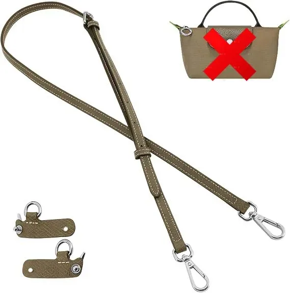 sangle de sac à bandoulière de remplacement en cuir pour mini sac longchamp, sangle d'épaule sans poinçonnage, accessoires de sac de modification