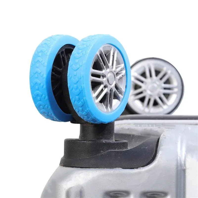 protecteur de roue en silicone anti-bruit, housses de roues de bagage optiques, degré d'usure, adapté à la plupart des roues de valise, roulette de chaise, 20 pièces, 4 pièces