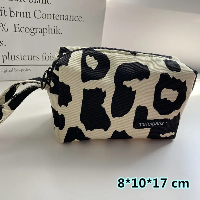 trousse de maquillage de voyage à carreaux, sac de rangement cosmétique, sacs à main pour femmes, portefeuille, étuis à crayons scolaires mignons, sacs en poudre, mode coréenne