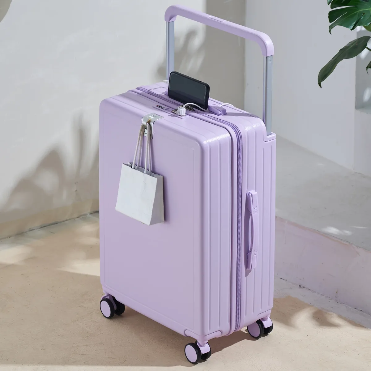 valise à roulettes large 20 pouces légère pour bagage cabine, valise de voyage multifonctionnelle 24/26 pouces grande capacité
