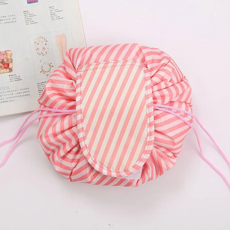 sac de voyage pour le rangement du maquillage, organiseur portable imperméable pour femmes, trousse de toilette, sac cosmétique à cordon pour femmes