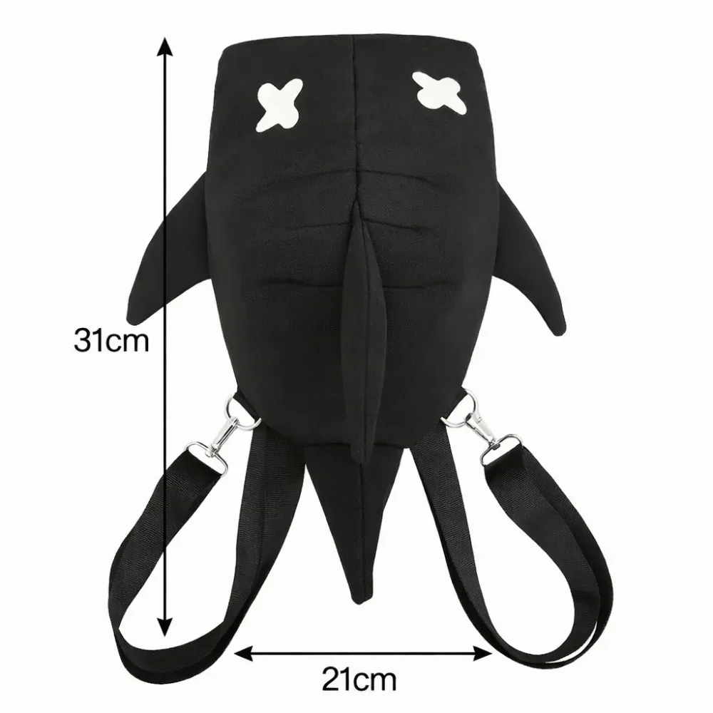 sac à dos shark à sangle réglable, style polyvalent, nouveau design, grande capacité, modèle unisexe, design unique, sac de voyage décontracté