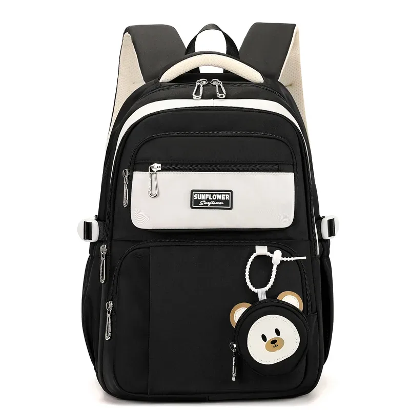 sac à dos série ours mignon pour adolescentes, sac d'école léger pour collégiens, sac à dos de voyage pour femmes
