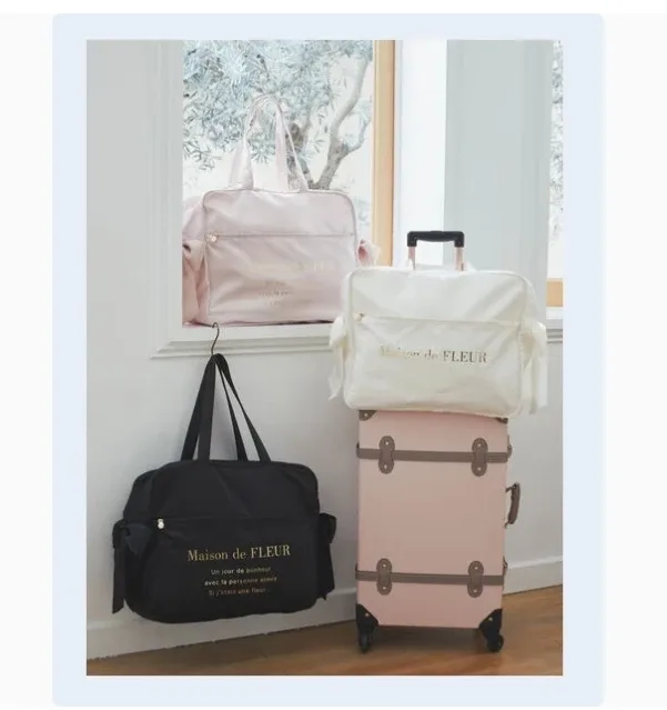 sac de voyage décontracté de style japonais avec nministériels d papillon, bagage portable de grande capacité pour yoga, nouvelle collection printemps et été