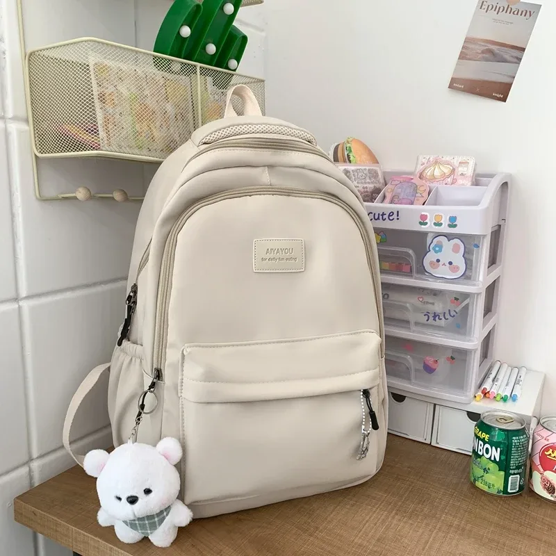 nouveau sac à dos tendance pour femme et homme, grande capacité, imperméable, pour collège, ordinateur portable, école, voyage, livres, style mignon et cool