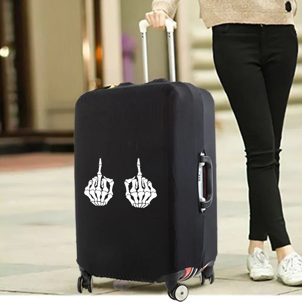 housse de valise essentielle de voyage à la mode, impression drôle pour accessoires de voyage de 18 à 32 pouces, sac de protection pour bagages à roulettes