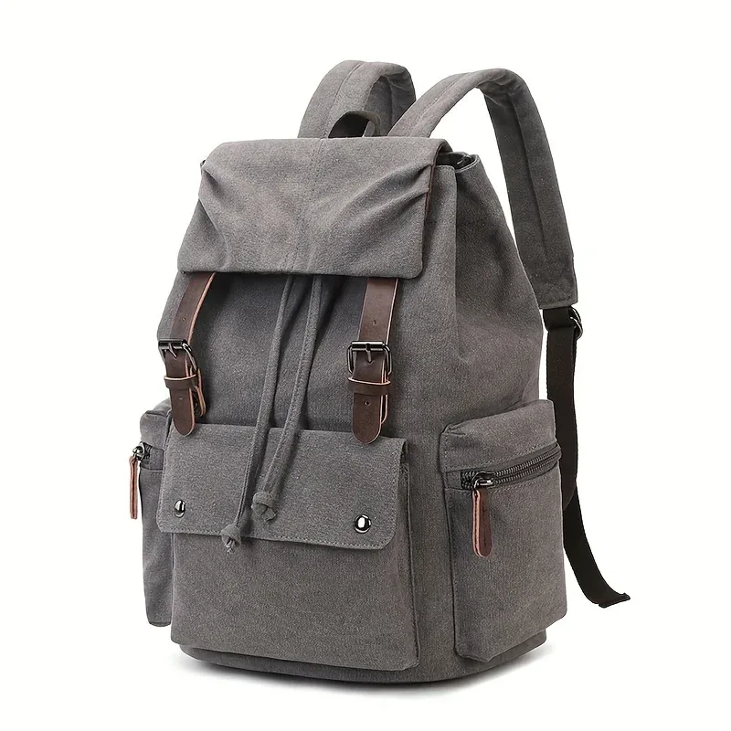 nouveau sac à dos en toile, sacs d'ordinateur de grande capacité version coréenne élégante, sac à dos de voyage de style collégial pour hommes et femmes