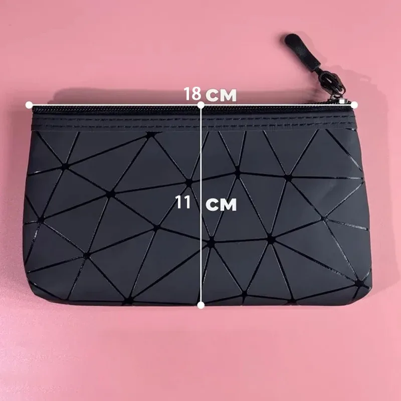 sac de rangement cosmétique simple et portable, organisateur de voyage à motifs géométriques