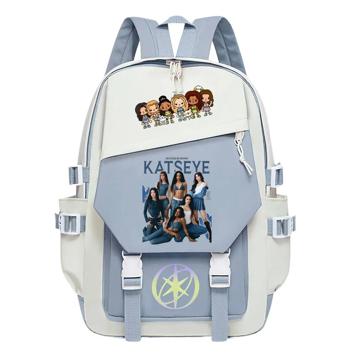 sac à dos katseye pour étudiants, sac à dos pour la rentrée scolaire, cadeau pour les fans de katseye, sacs d'école, sac à dos de grande capacité pour l'extérieur, sac à dos de voyage