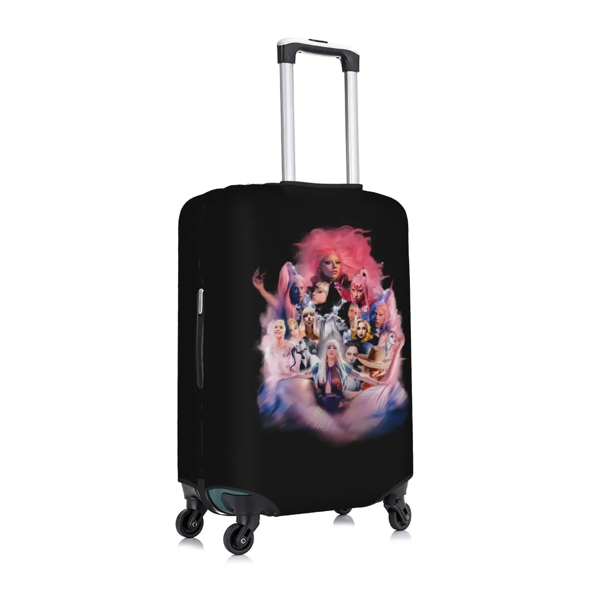 housse de valise élastique de voyage american singer l-lady g-gaga, protection pour valise adaptée aux bagages de 18 à 32 pouces