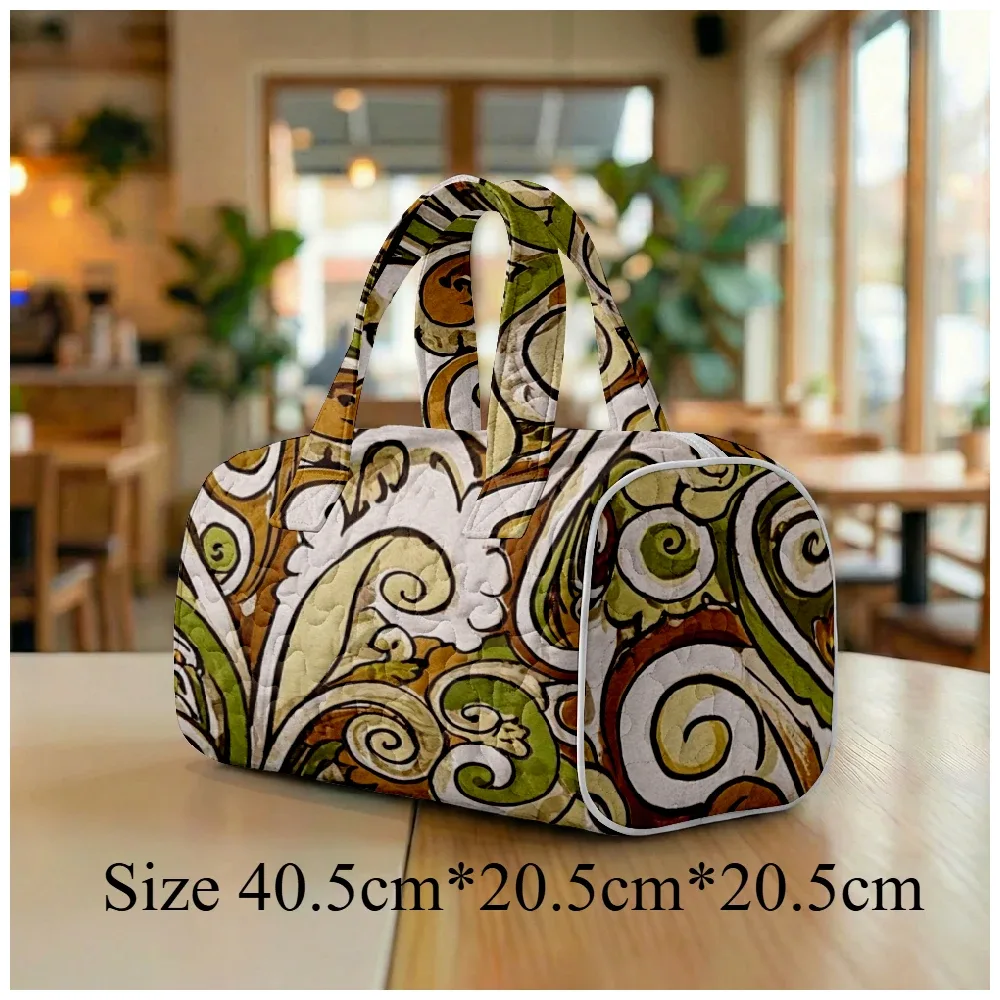sac fourre-tout matelassé pour homme et femme, grand sac hobo chic bohème, sac à bandoulière unique à imprimé cachemire, sac de plage spacieux, sac de voyage fourre-tout