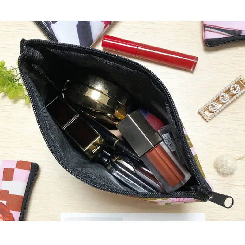 Sacs à cosmétiques imprimés chien carlin 3D, motif pékinois mignon pour trousse de maquillage, organisateur nécessaire pour femmes, Mini sac à main de voyage