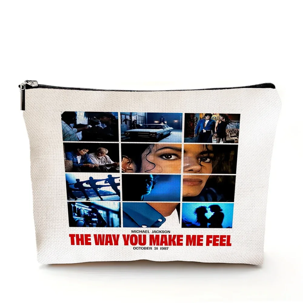 sac à cosmétiques michael jackson, sacs de maquillage double imprimé super star, sac à main de mariage pour femmes, organisateur de voyage pour dames, portefeuille pour enfant