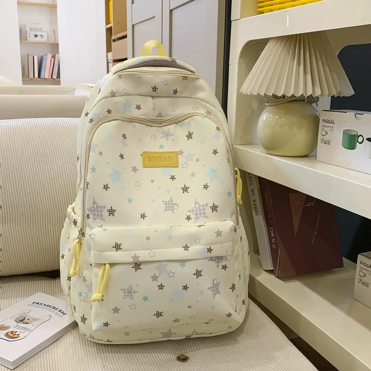 sac à dos pour filles, adolescents, garçons, enfants, sacs à dos d'école décontractés, sacs à dos mignons multi-poches pour livres