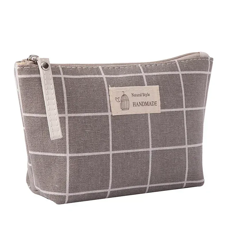 sac à cosmétiques en toile imprimée à la mode, pour le rangement du maquillage, petits sacs de maquillage de voyage, organisateur, sac de rouge à lèvres pour femmes