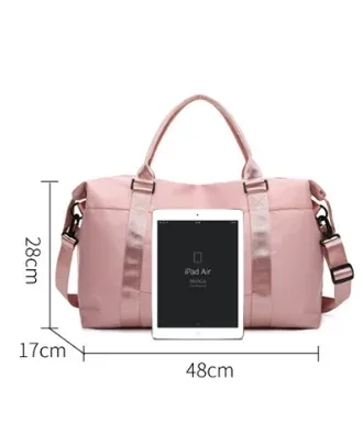 sac de voyage pour femmes, sac de sport, sac de gym, sac à bandoulière portable, sac de week-end, sac de nuit pour femmes