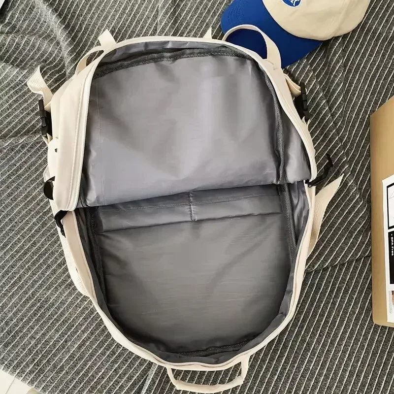 sac à dos scolaire décontracté en toile grande capacité avec multiples poches et compartiment pour ordinateur portable, pour hommes et femmes - nouveauté tendance