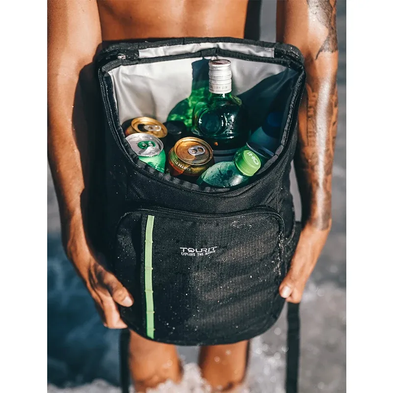 tourit 30 litres sac à dos thermique pour bière léger imperméable grand frais gardant sac isolé sac à dos isotherme sac de plage