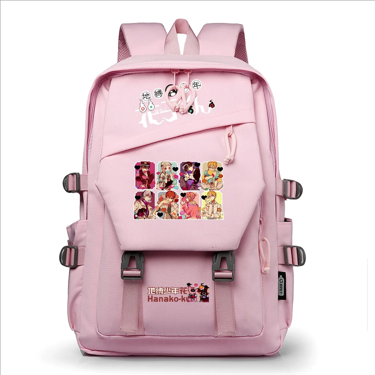 sacs à dos décontractés pour étudiants, sacs à livres pour filles, sacs à dos pour ordinateur portable, sacs à bandoulière, motif dessin animé anime toilet-bound hanako-kun