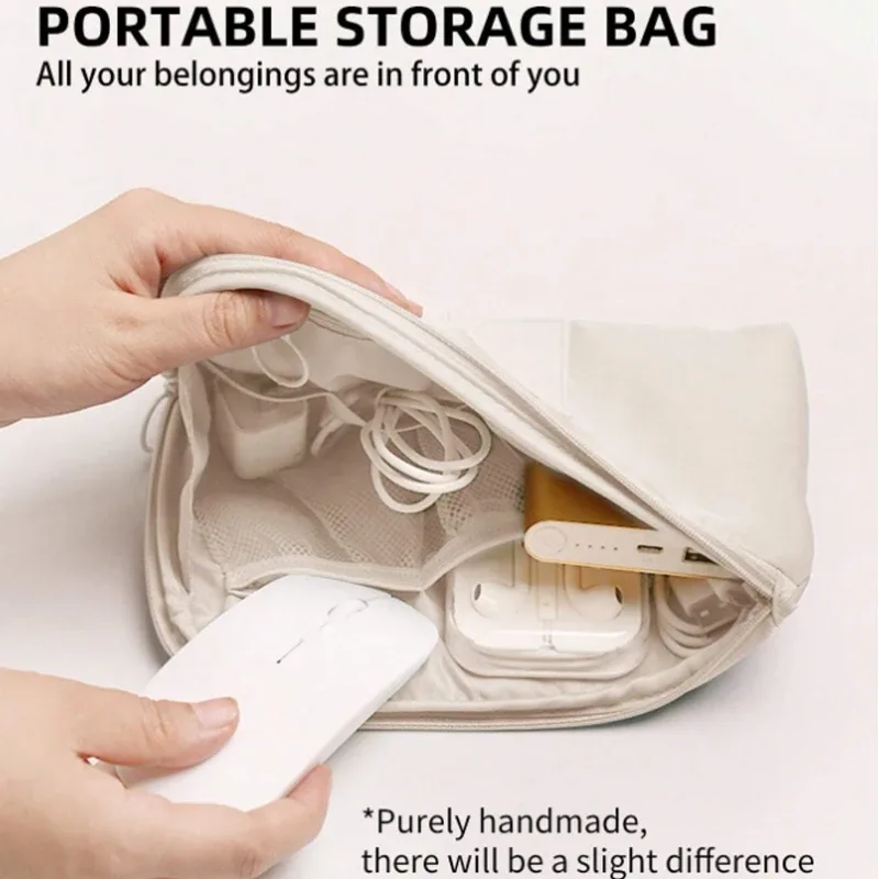 sac de rangement de voyage portable, kit de maquillage étanche, sac mobile, appareils numériques multifonctions, gadget, organisateur de câbles de données