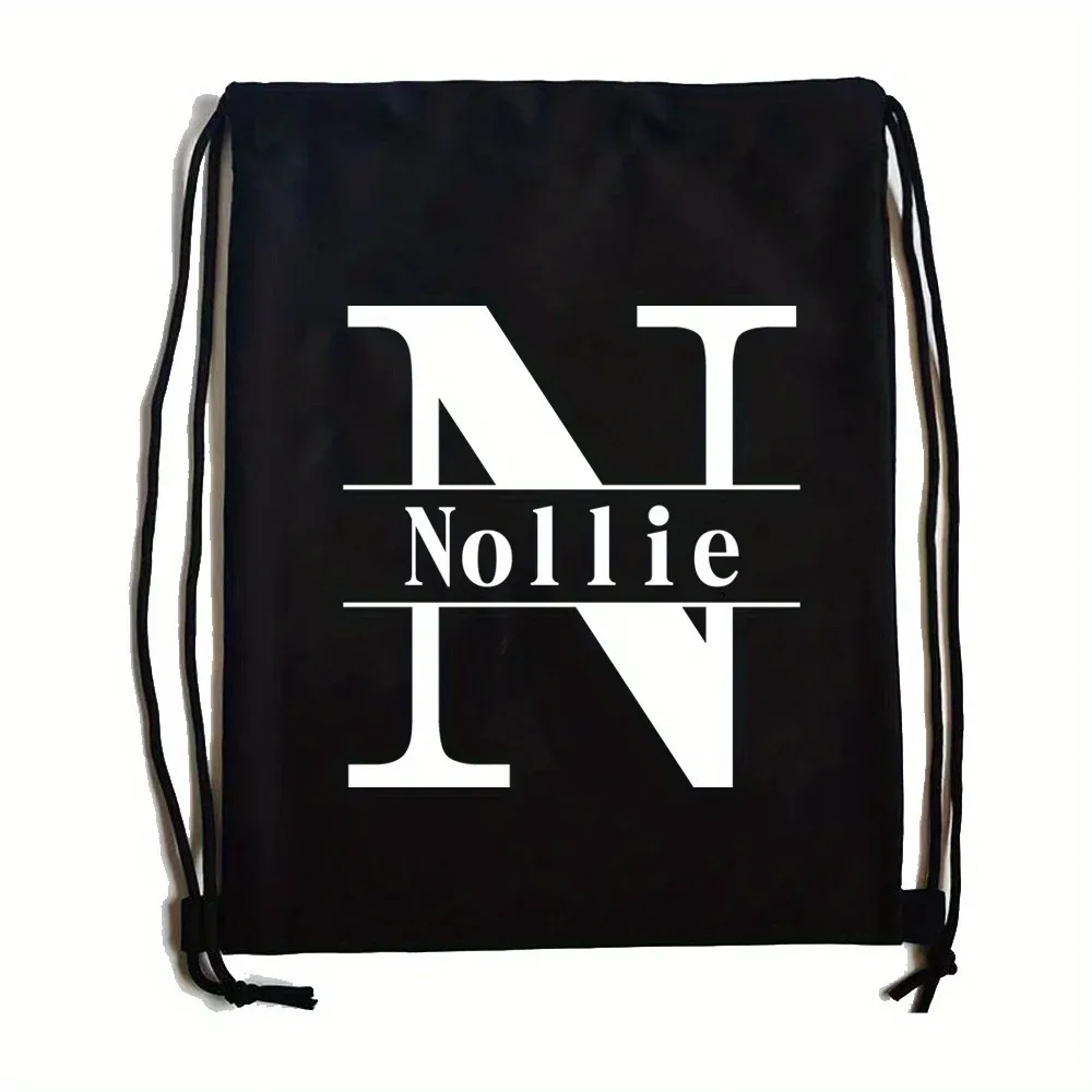 sac à dos à cordon personnalisé avec nom, sac de sport à double épaule, sac personnalisé avec initiales, sac portable pour randonnée et camping en plein air