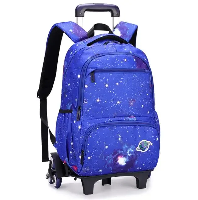 cartable à roulettes école sac à dos à roulettes pour garçons enfants sacs de chariot d'école bagages de voyage école sac à dos roulant sacs