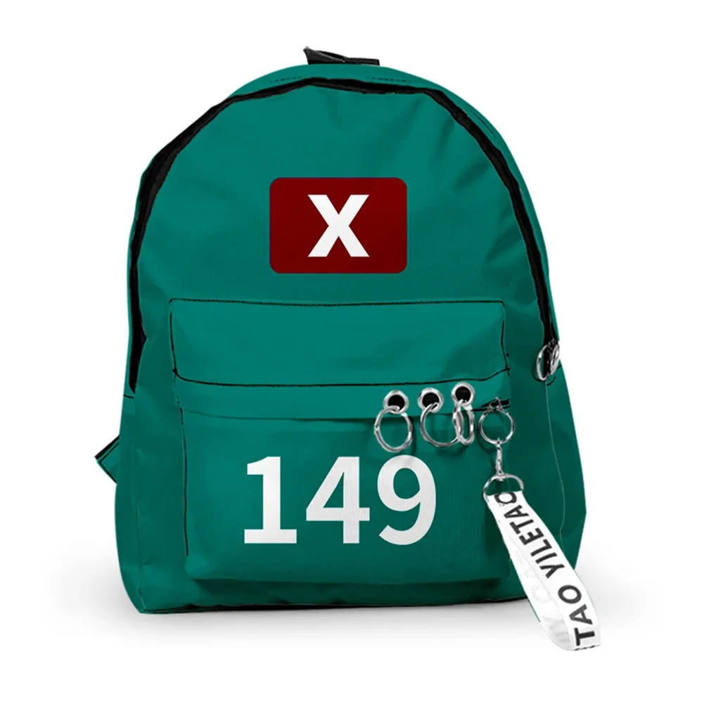 sac à dos cosplay game season2 coréen, sacs à bandoulière unisexes imprimés solides, sacs à main d'école de grande capacité pour étudiants
