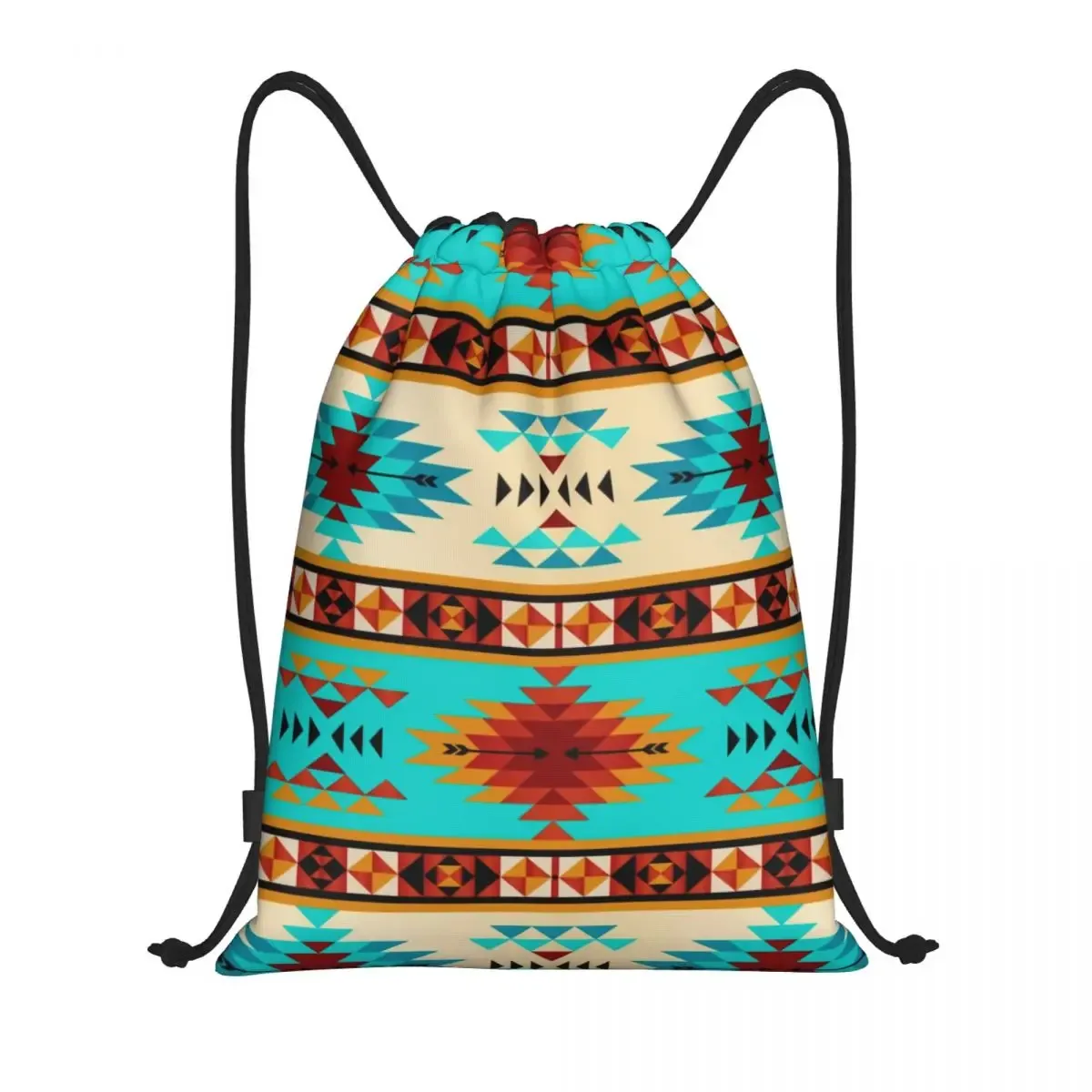 sac à dos navajo native american tribal pattern proximity wstring pour hommes et femmes, sac de sport pliable, sac de sport, sac d'entraînement