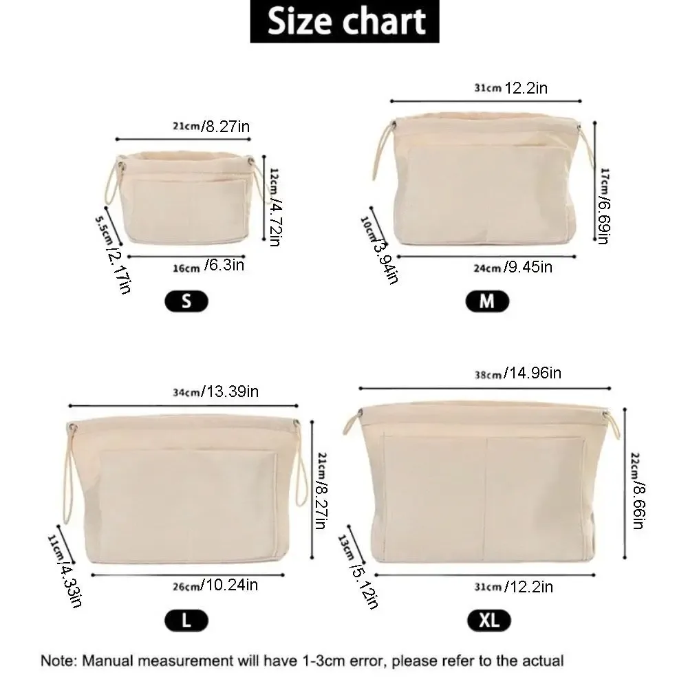 sac à cosmétiques multi-poches durable, trousse de toilette en nylon à cordon de serrage de grande capacité, sac de rangement multicouche de couleur unie unisexe